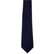 Michelsons of London Plain Twill Silk Tie - Navy