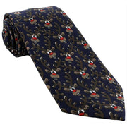 Michelsons of London Rudolph Polyester Tie - Navy