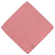 Michelsons of London Semi Plain Bow Tie and Pocket Square Set - Coral