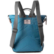 Roka Bantry B Medium Sustainable Nylon Backpack - Petrol Blue