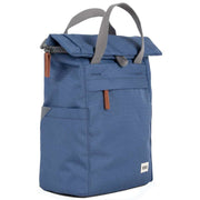 Roka Finchley A Small Sustainable Canvas Backpack - Burnt Blue