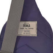 Roka Willesden B Sustainable Nylon Scooter Bag - Mullberry Purple